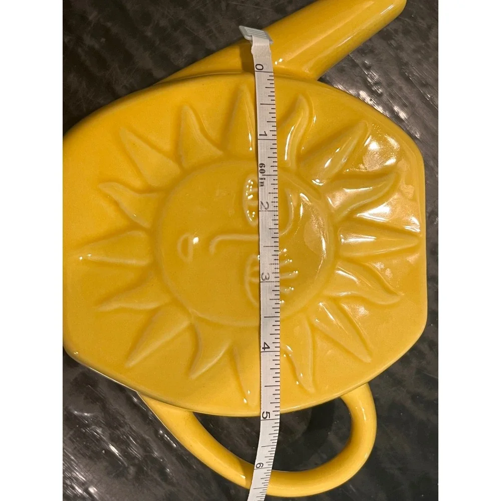 Ceramic Yellow Sun Shaped Watering Can Target Bullseyes Playground